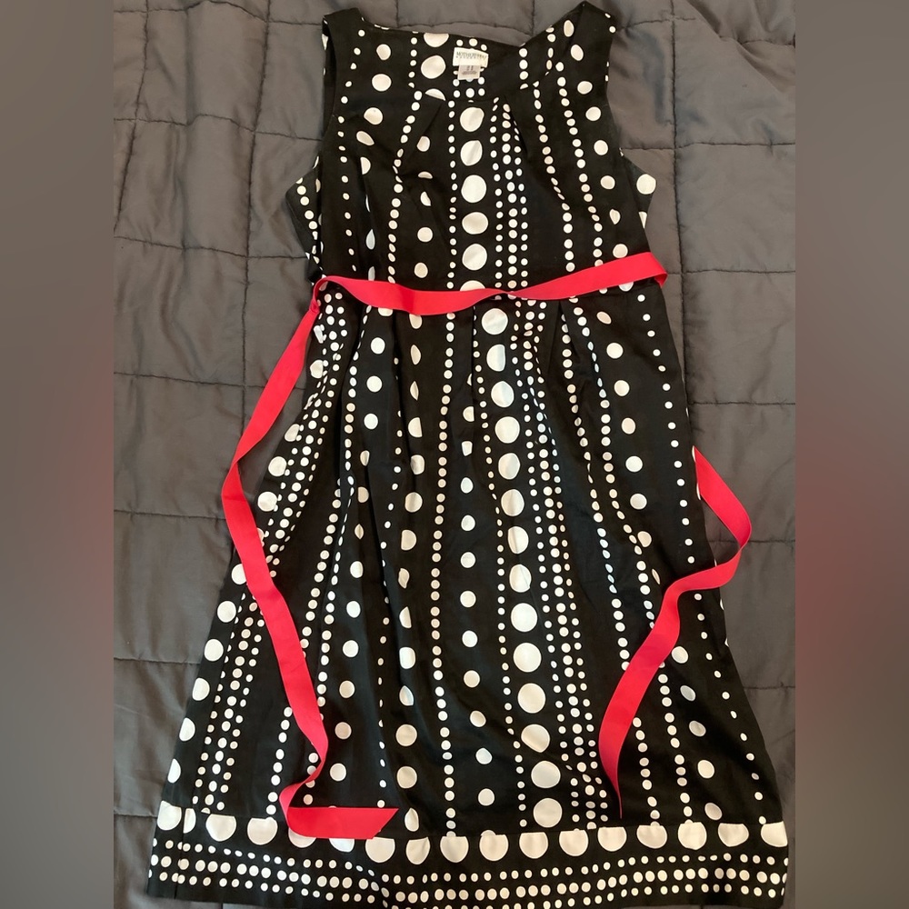 Motherhood Maternity polka dot dress with pockets size M